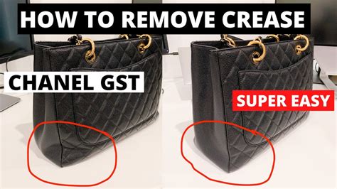 how to remove creases from chanel bag|dents crease in handbags.